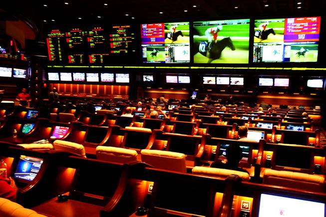 The sports book at Wynn Las Vegas is shown Wednesday, May 4, 2011.